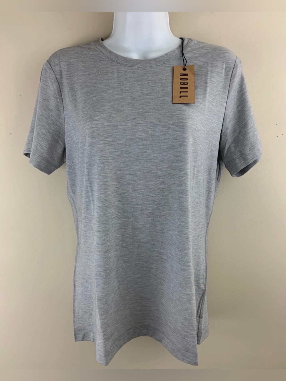NOBULL Women's Short Sleeve Performance Training T-Shirt Gray Size M NWT